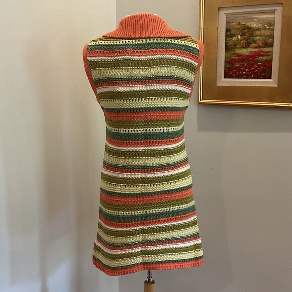 ZARA boho chic festival crochet mini dress with pockets Size Large NWT - Picture 5 of 13